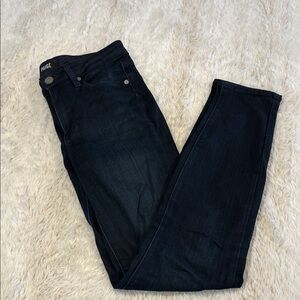 PAIGE hoxton ankle Women's Dark Blue Skinny Jeans